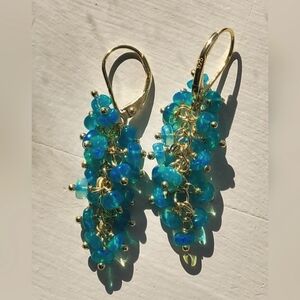 Paraiba fire blue Ethiopian earrings